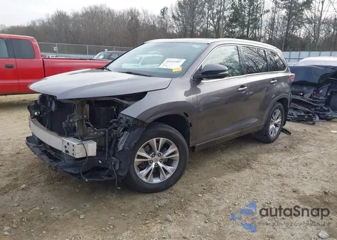 2014 Toyota Highlander Xle V6 from USA, damaged, VIN 5TDKKRFH8ES035409